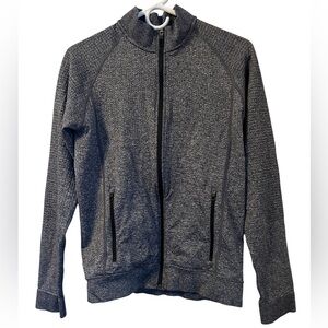 Lululemon Engineered Warmth Jacket Mens S Black / White Merino Wool Athletic 1st